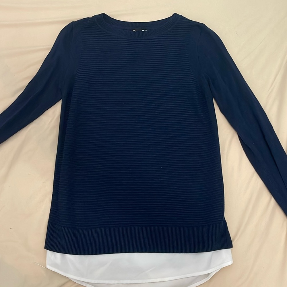 Blue Hilary Radley sweater